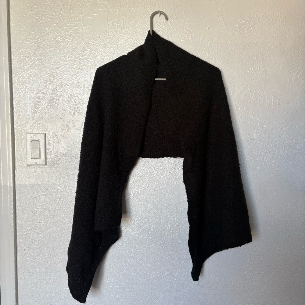 Black Women’s Asymmetrical scarf Shrug